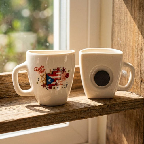 Souvenir de Puerto Rico - Mini Tazas con Imán para Decoración