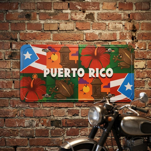 Tablillas de Puerto Rico - Estilo Variedad (License Plate)
