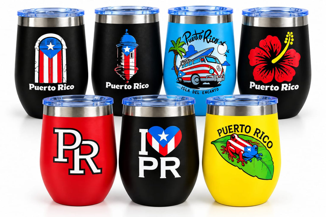 Souvenir de Puerto Rico- Vasos Térmicos de Puerto Rico | Diseños Boricuas y Souvenirs
