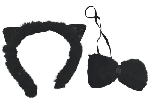 Halloween - Cat Ears Headband and Bow Tie