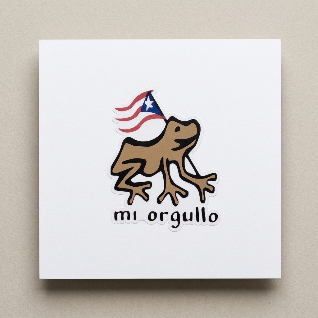 Souvenirs de Puerto Rico - Stickers (Orgullo Boricua) *NO INCLUYE EL VASO*