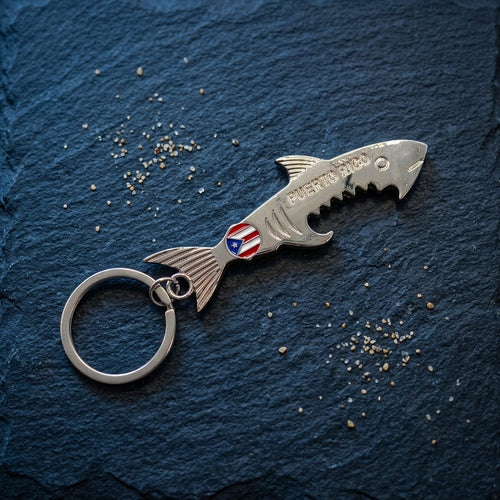 Souvenirs de Puerto Rico - Llavero de Tiburón en Metal / Abridor