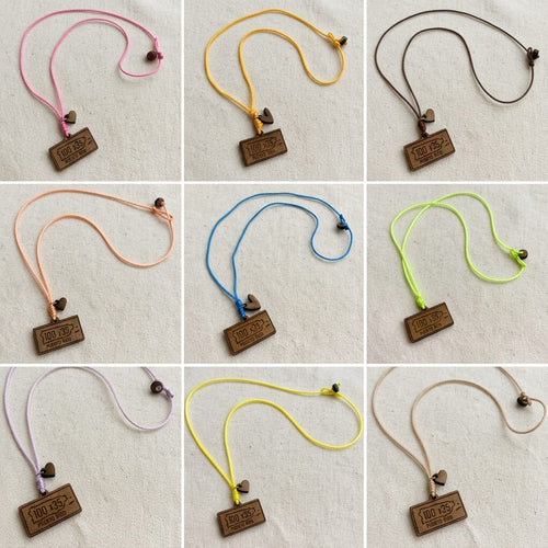 Artesanía en Madera - Collar Tablilla ''Puerto Rico 100 x 35'' *One Size*