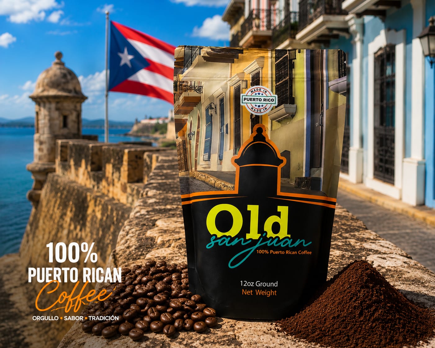 Café Old San Juan 100% Puertorriqueño | Disponible en Granos o Molido