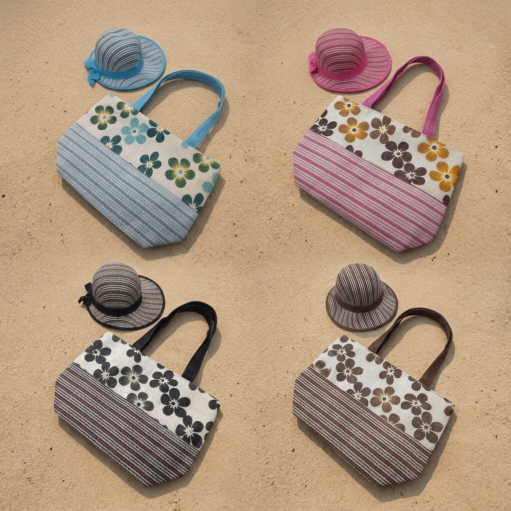 Set de Verano - Bolso y Sombrero a Juego
