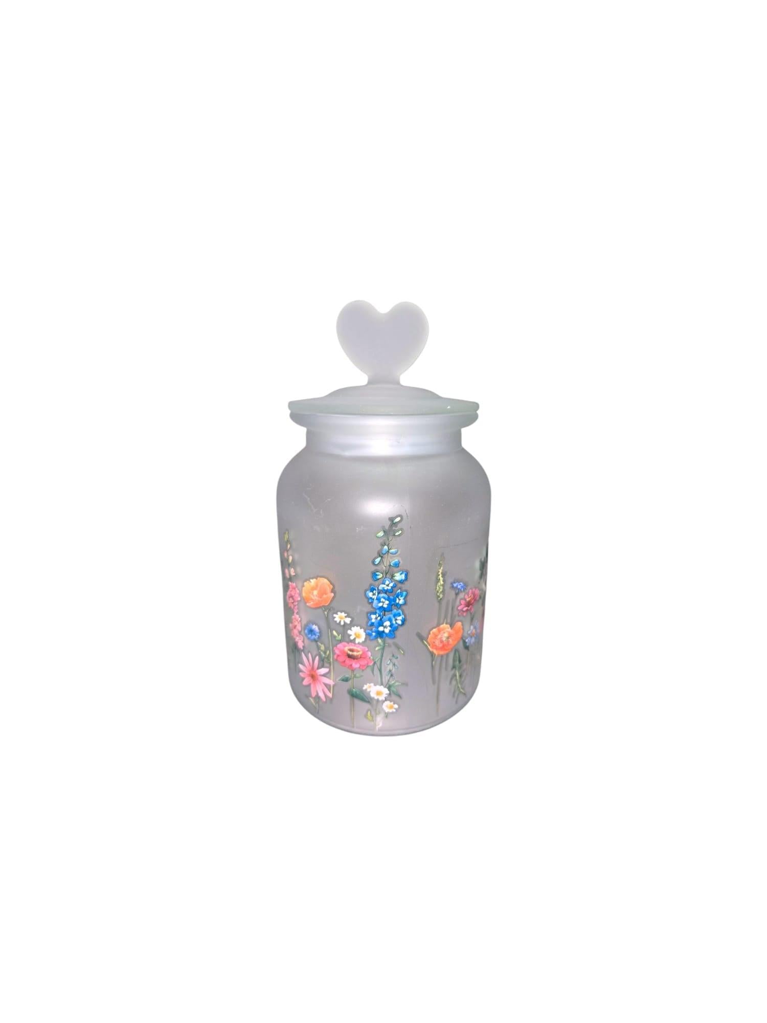 MD Lavender Flowers Canister w Lid