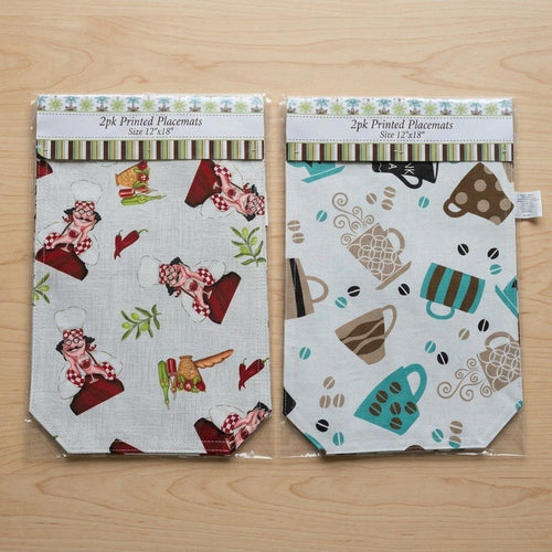 Printed Placemats (2 Pack) (6 Estilos)