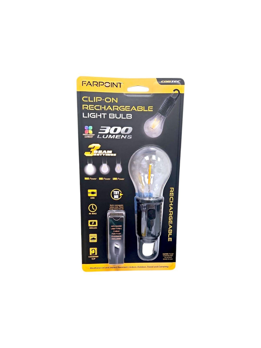 Classic Rechargeable Clip-on Bulb