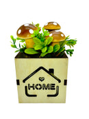 Mini Vase with Mushrooms and Flowers