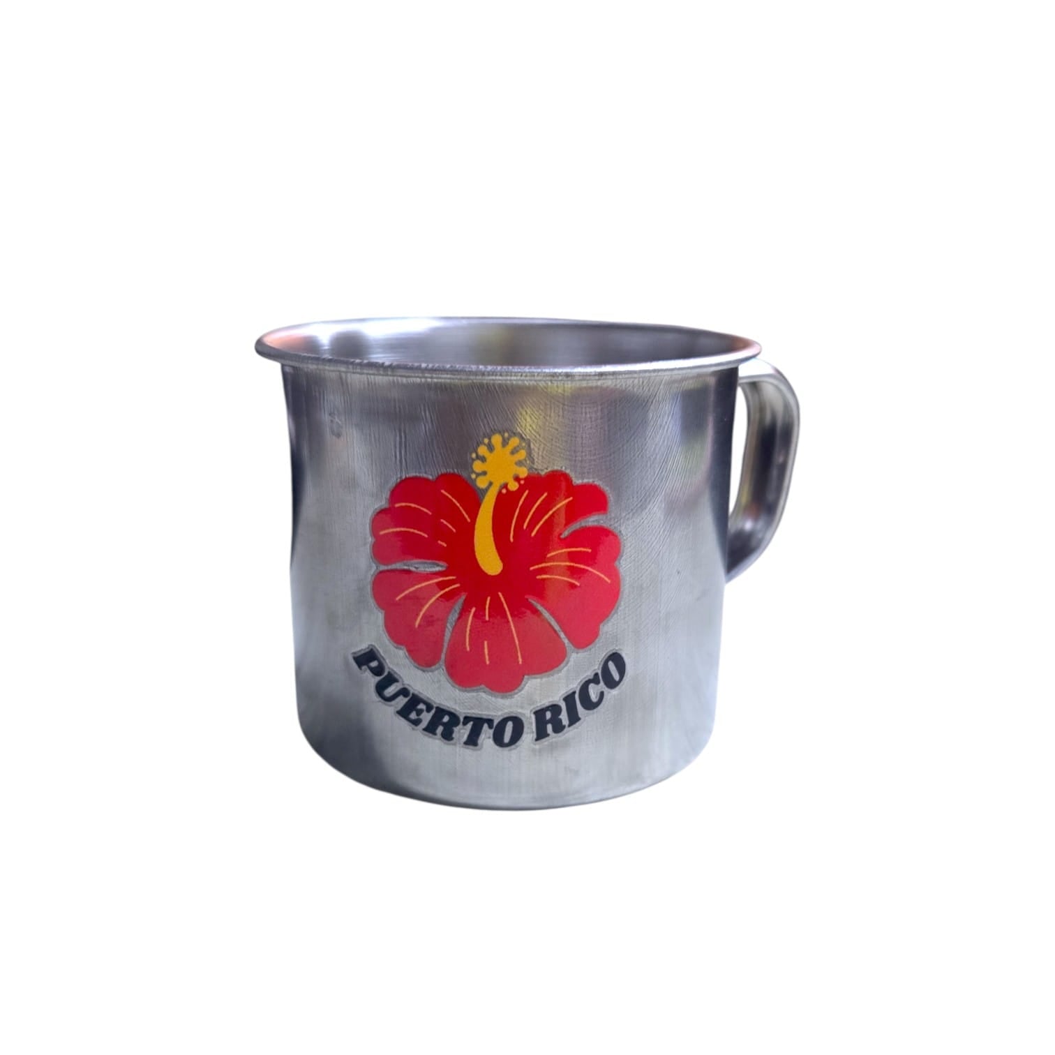 Souvenir Puerto Rico - Taza de Cafe en Stainless Steel (Pequeñoy Grande)
