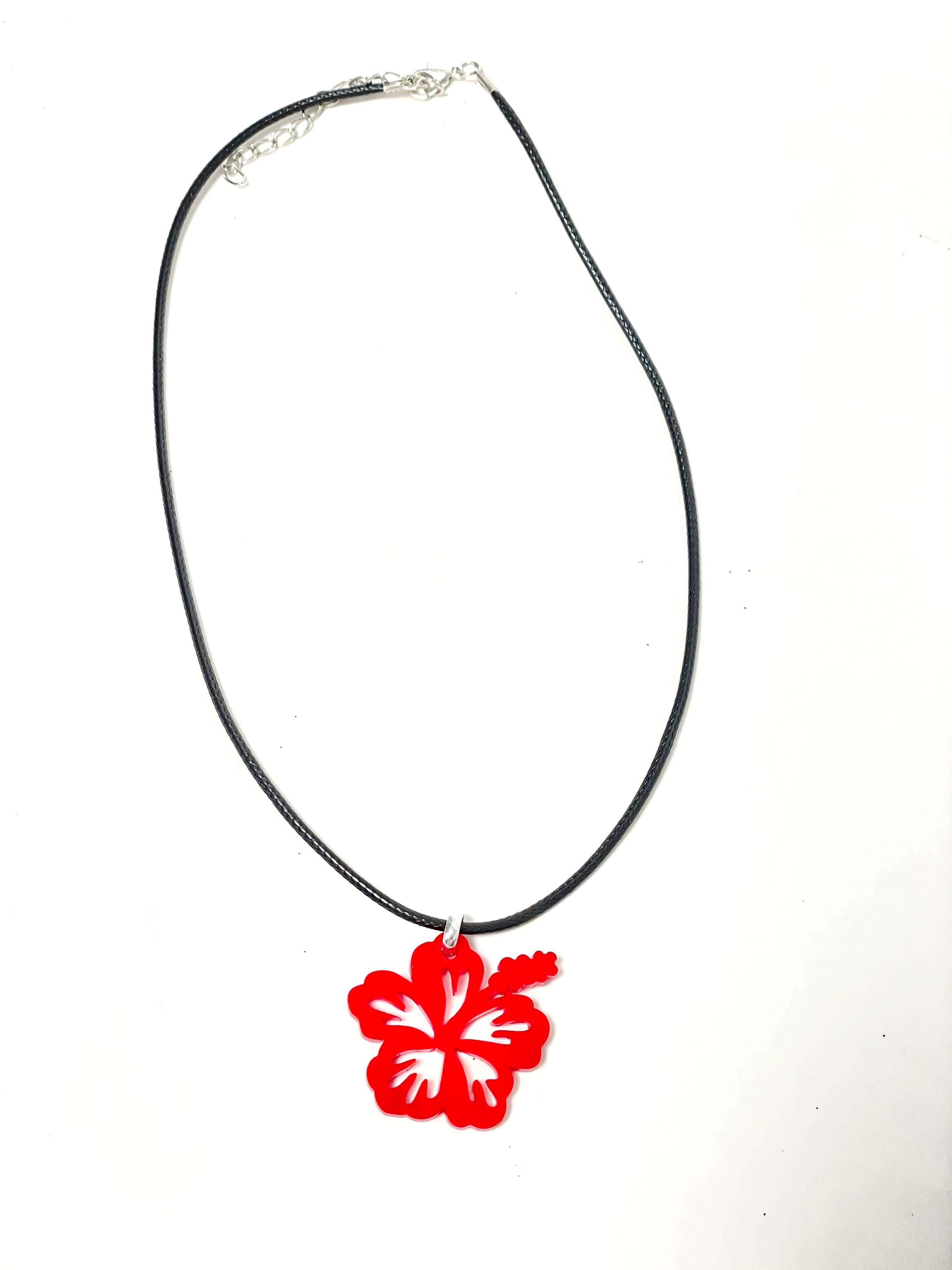 Artesanía de Puerto Rico- Collar souvenir amapola