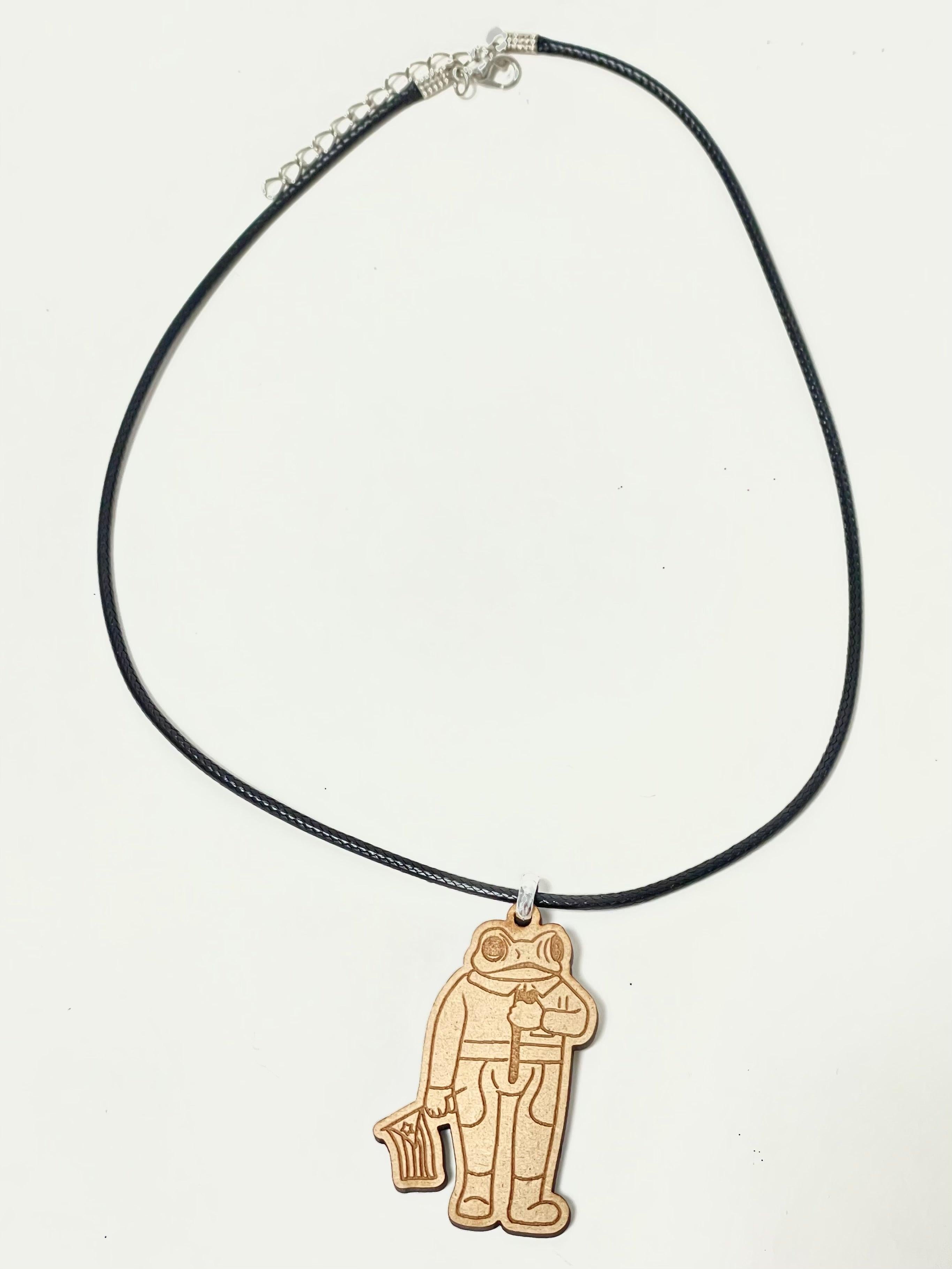 Artesanía de Puerto Rico- Collar souvenir sapito concho