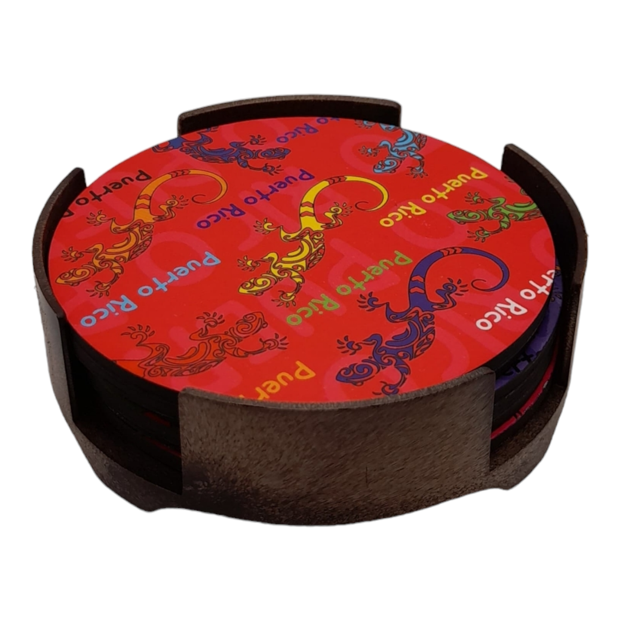 Souvenir de Puerto Rico - Posavasos Redondos (6pcs)