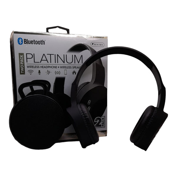 Platinum - Wireless Headphone + Wirless Speaker Bluetooth (2 Pack)