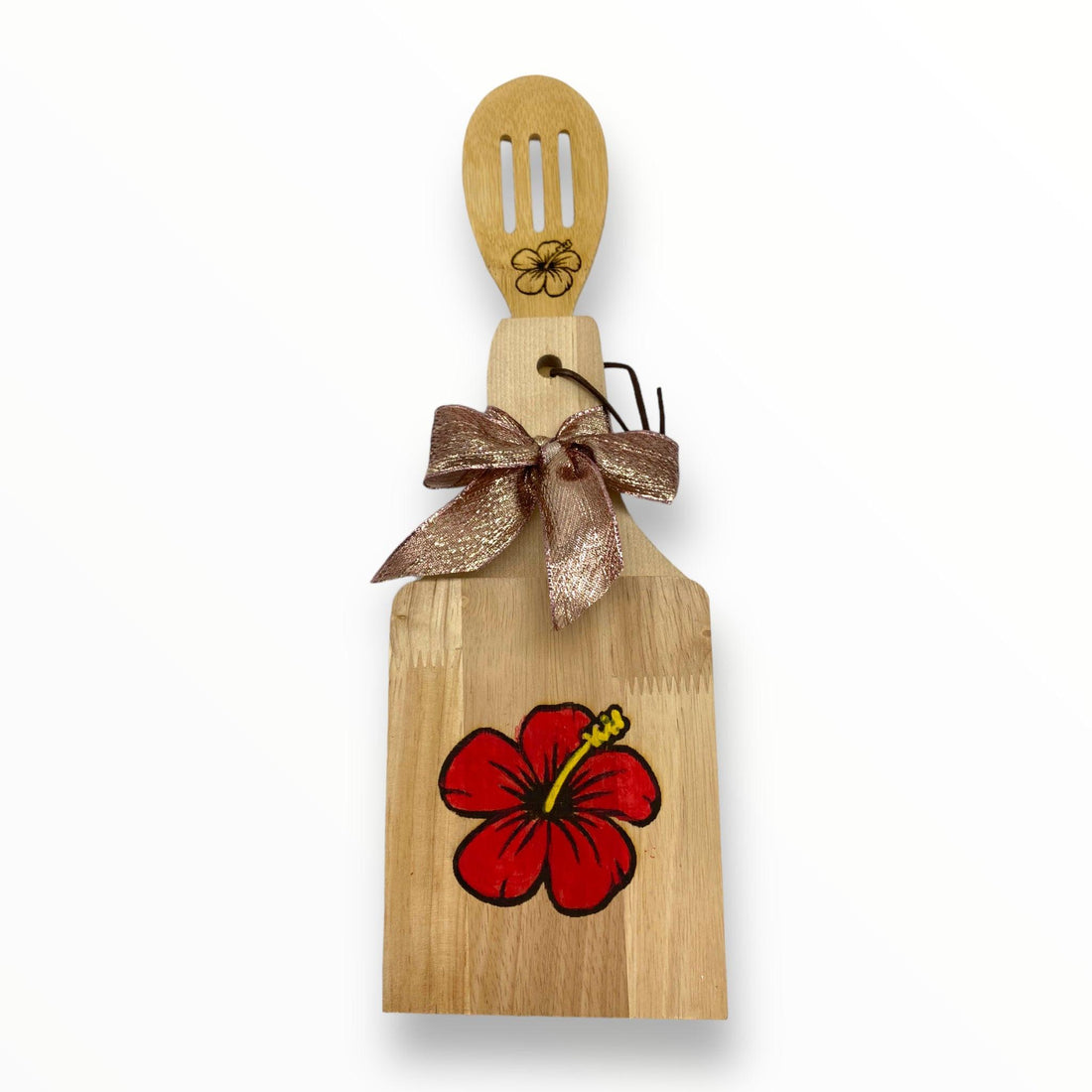 Wood Crafts - Tostonera and Spoon Set B (Puerto Rico/Christmas)