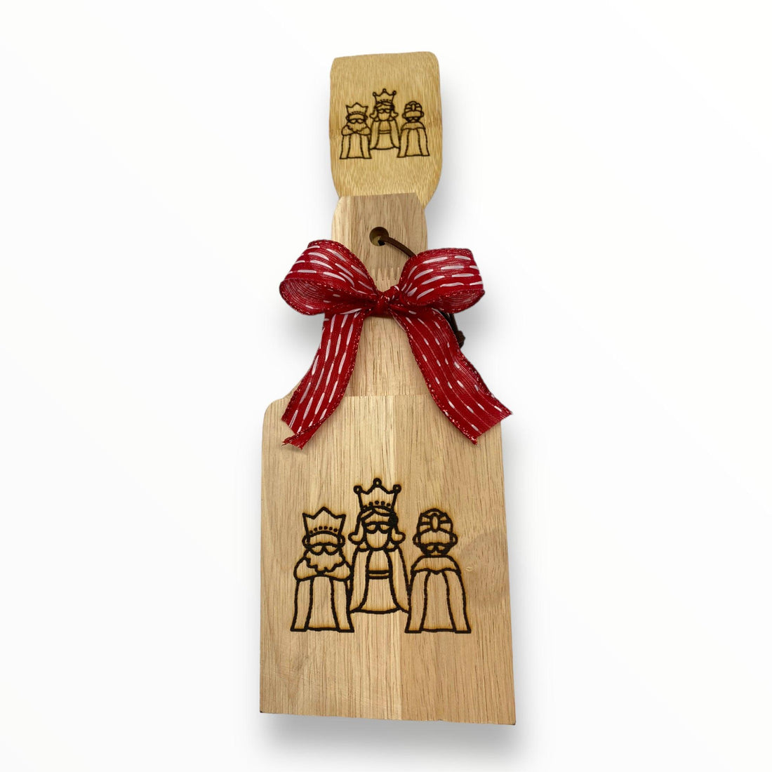Wood Crafts - Tostonera and Spoon Set C (Puerto Rico/Christmas)