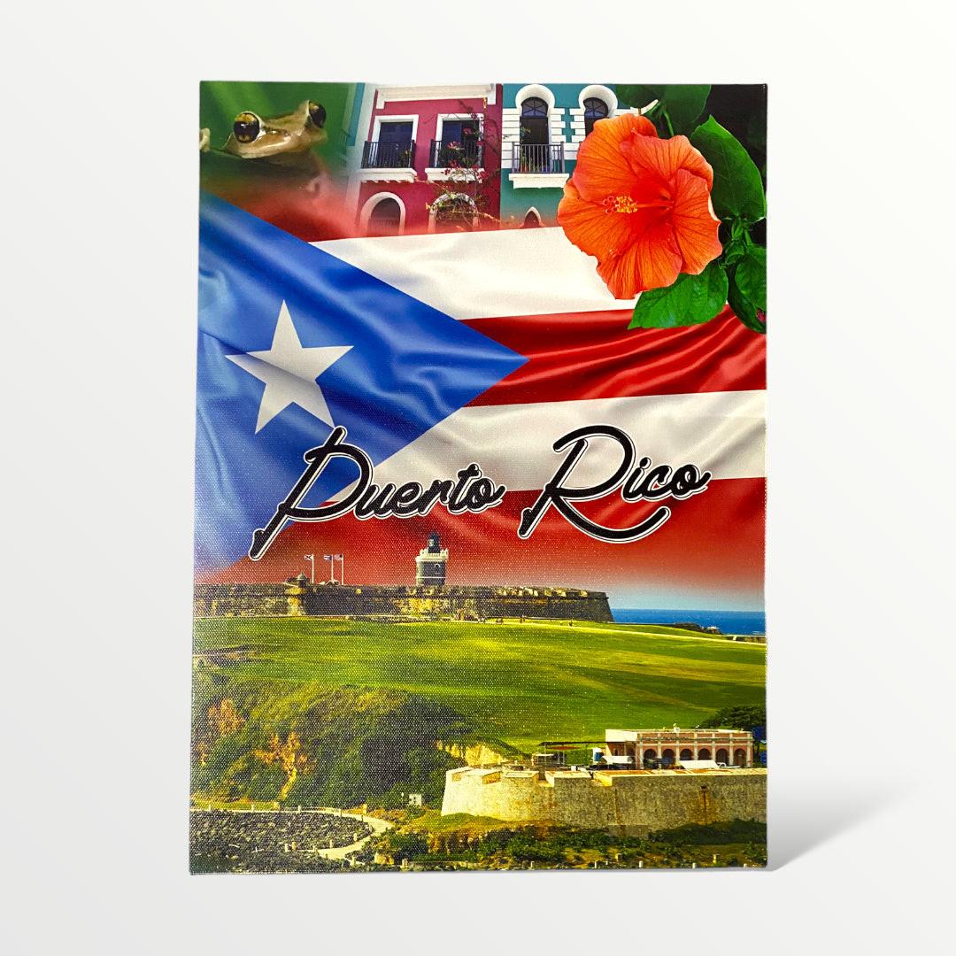 Souvenir from Puerto Rico - Large Canvas Painting