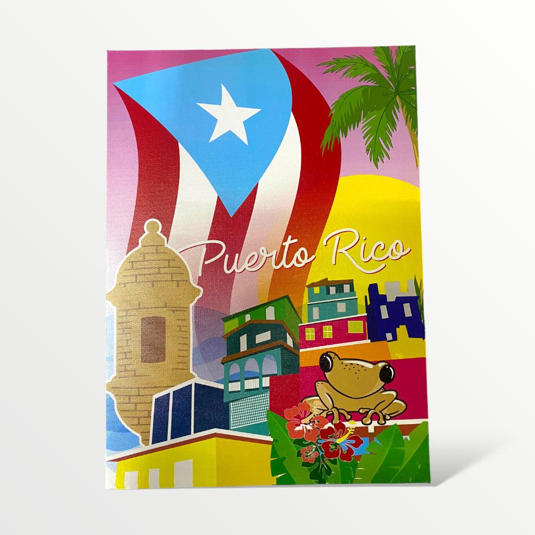 Souvenir de Puerto Rico - Cuadro en Canvas Grande