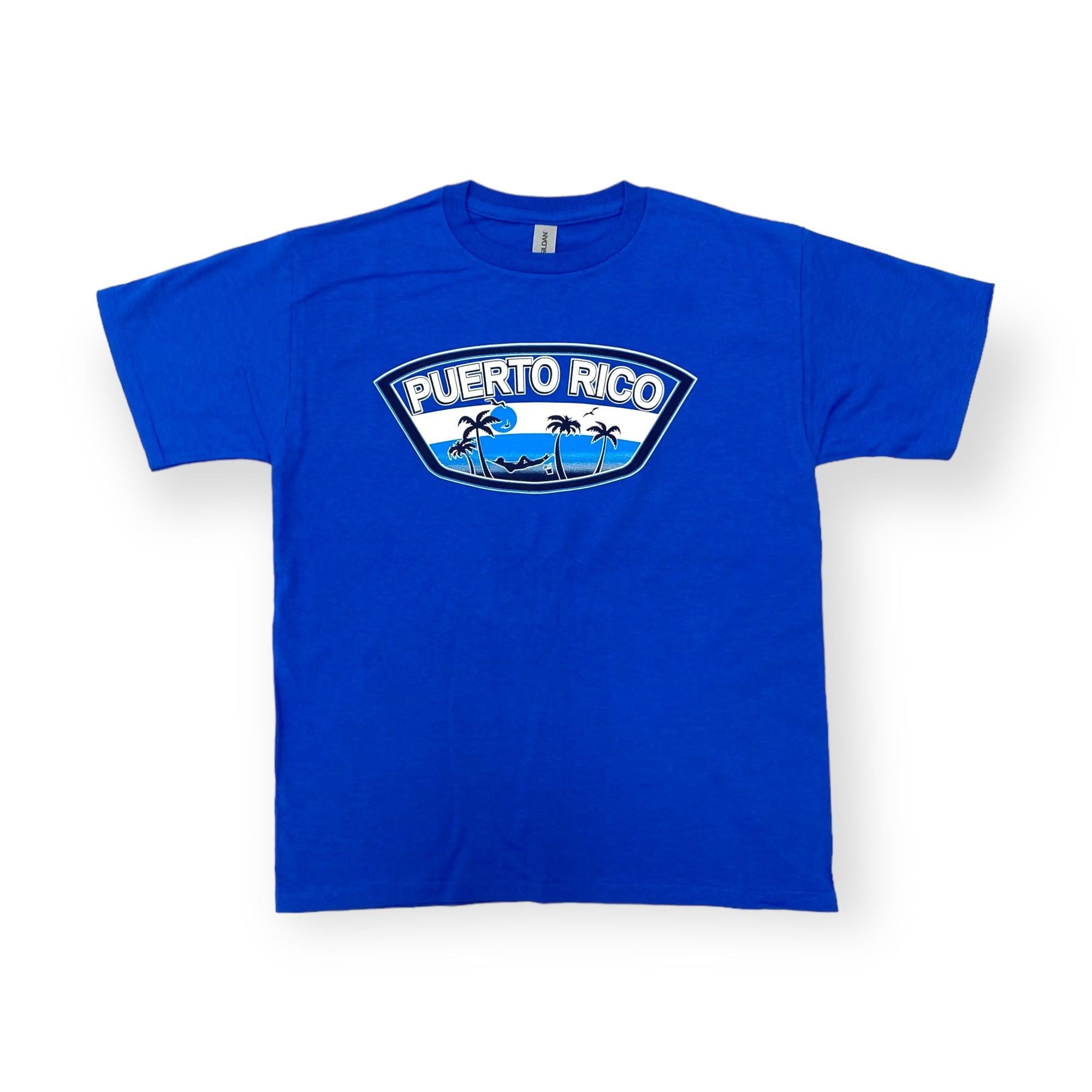 Souvenirs de Puerto Rico - T-Shirts/Camisetas Azules 2 Estilos (Circulan Pequeñas)