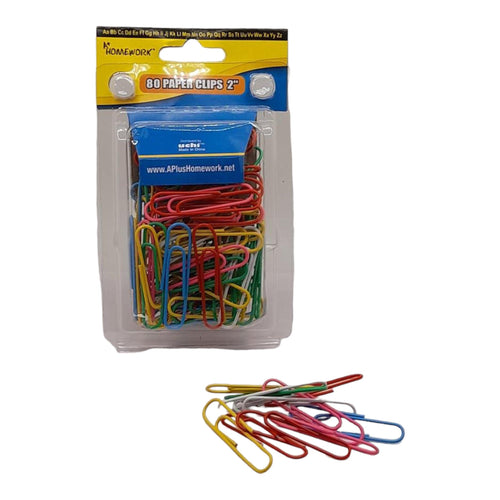 A+ Homework - 2" Paper Clips (80pcs)