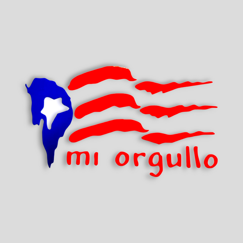 Souvenirs de Puerto Rico - Stickers (Orgullo Boricua) *NO INCLUYE EL VASO*