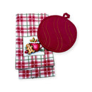Navidad - Set de Agarradera y Toalla de Cocina, Galleta Jengibre (2pcs)