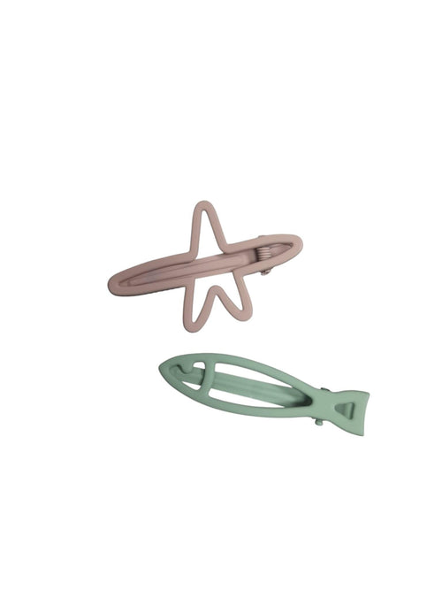 Accesorios para Cabello de Pez y Estrella – Set de 2 Hair Clips.