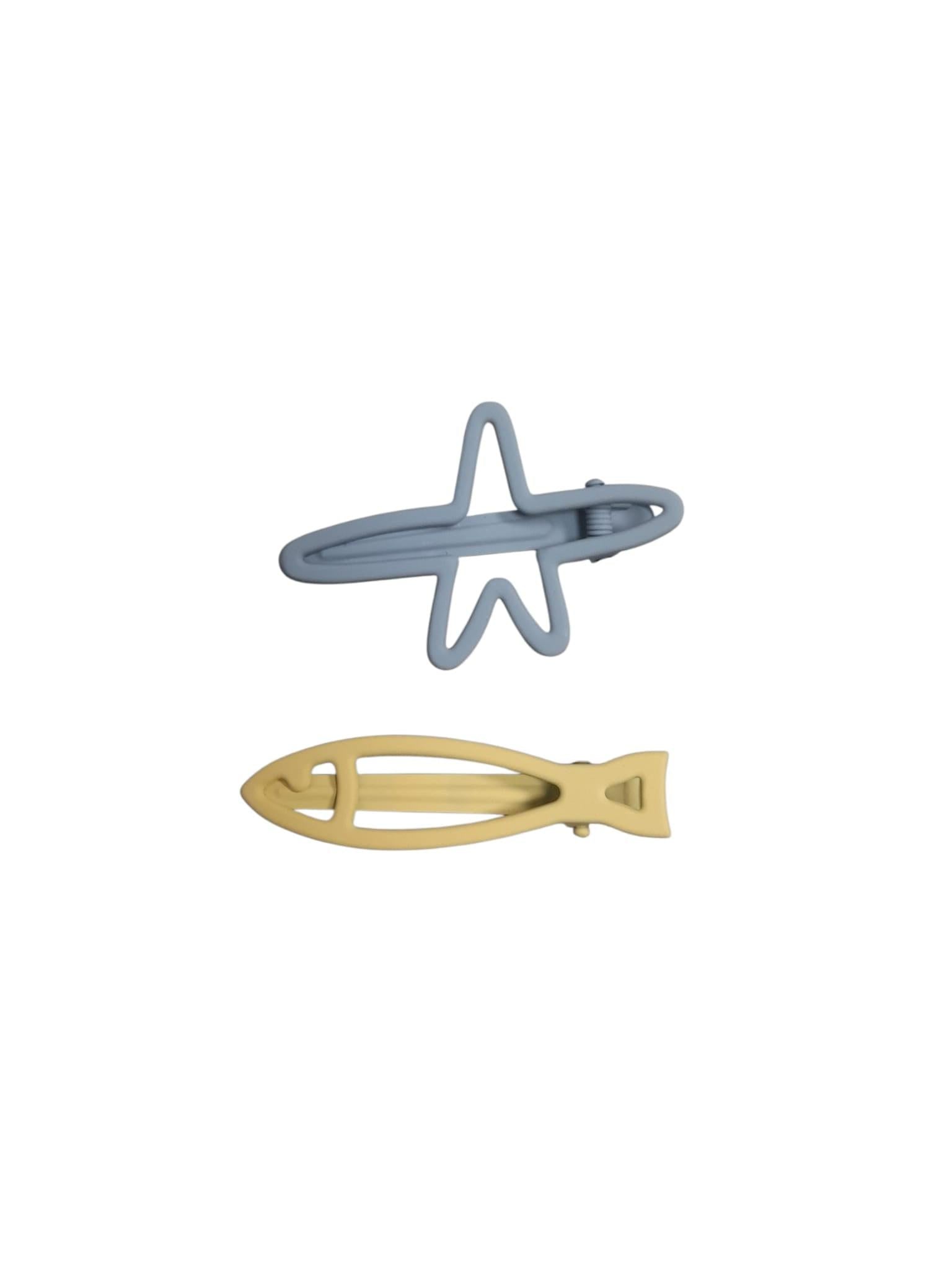 Accesorios para Cabello de Pez y Estrella – Set de 2 Hair Clips.