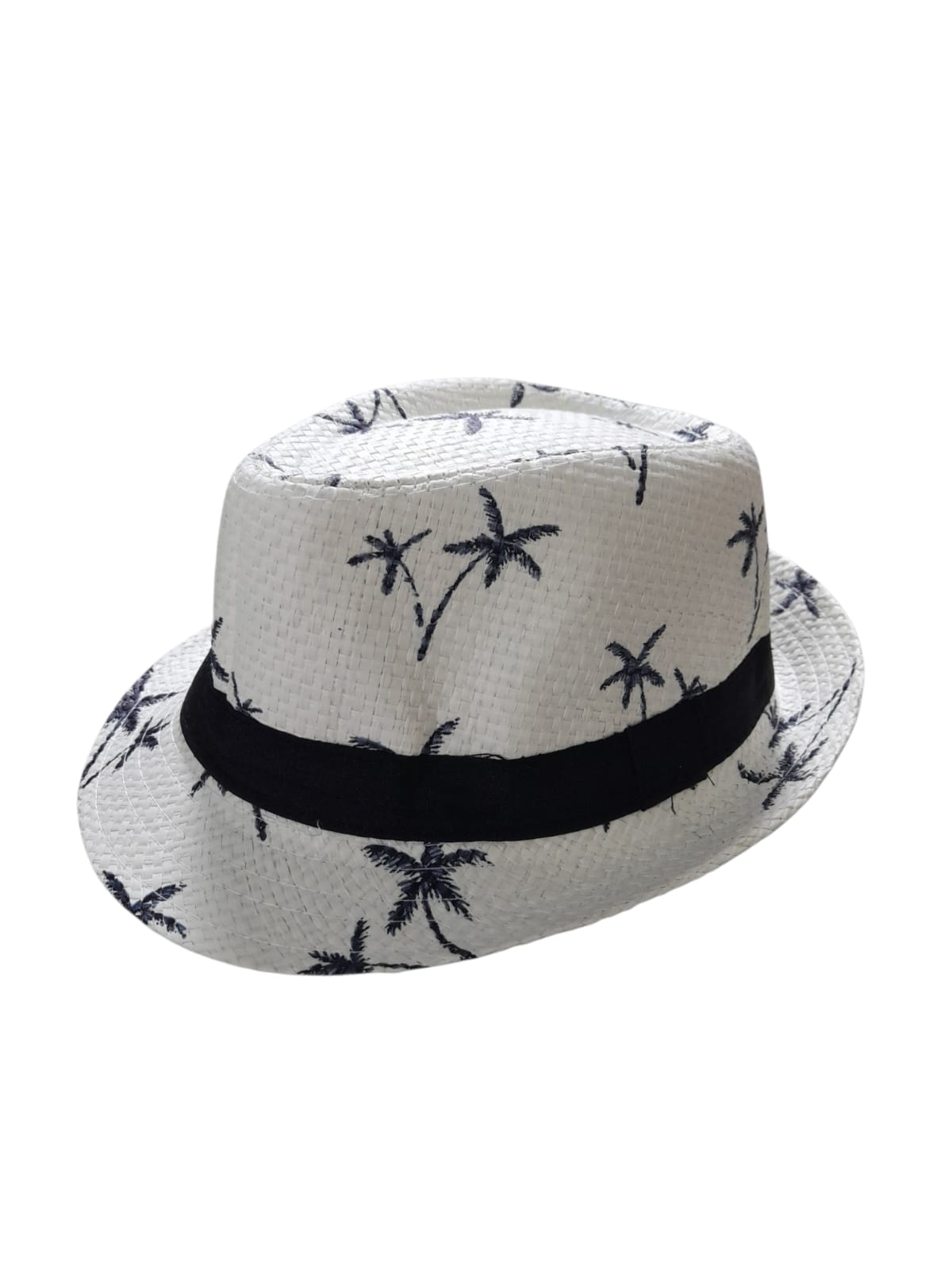 Fedora Tropical con Estampado de Palmas