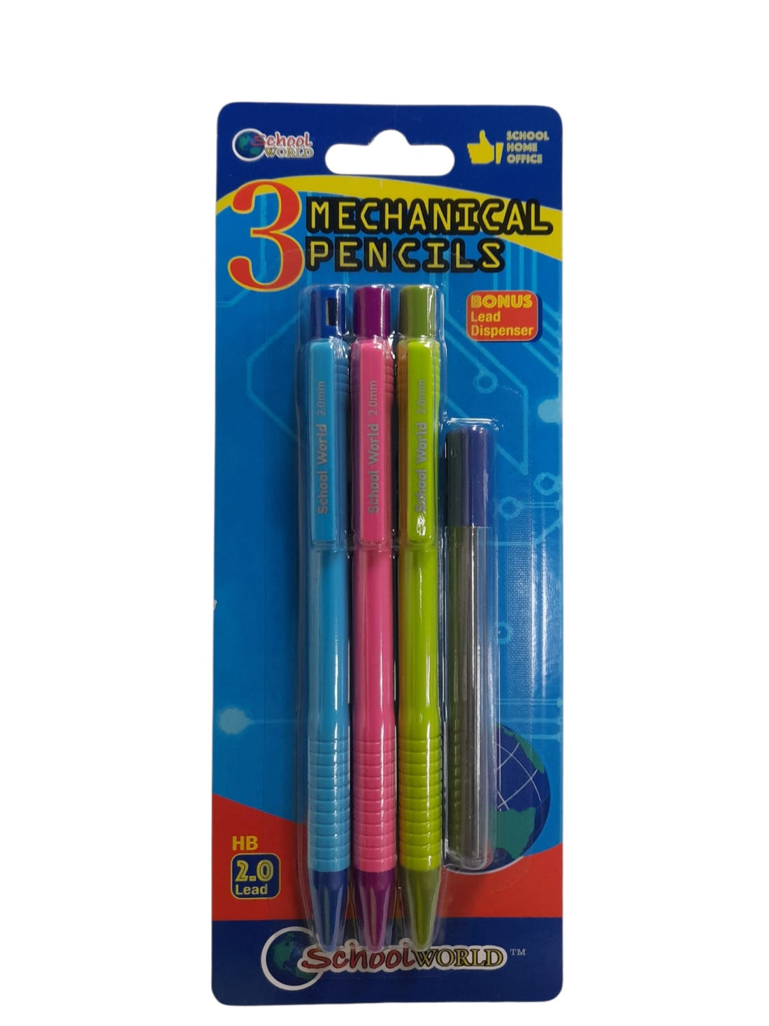 Set de 3 Lápices Mecánicos HB 2.0