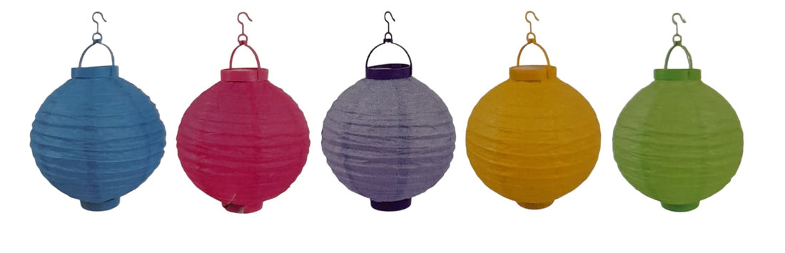 Party Paper Lantern con Luz LED – Farol Decorativo Colgante (7.9in)