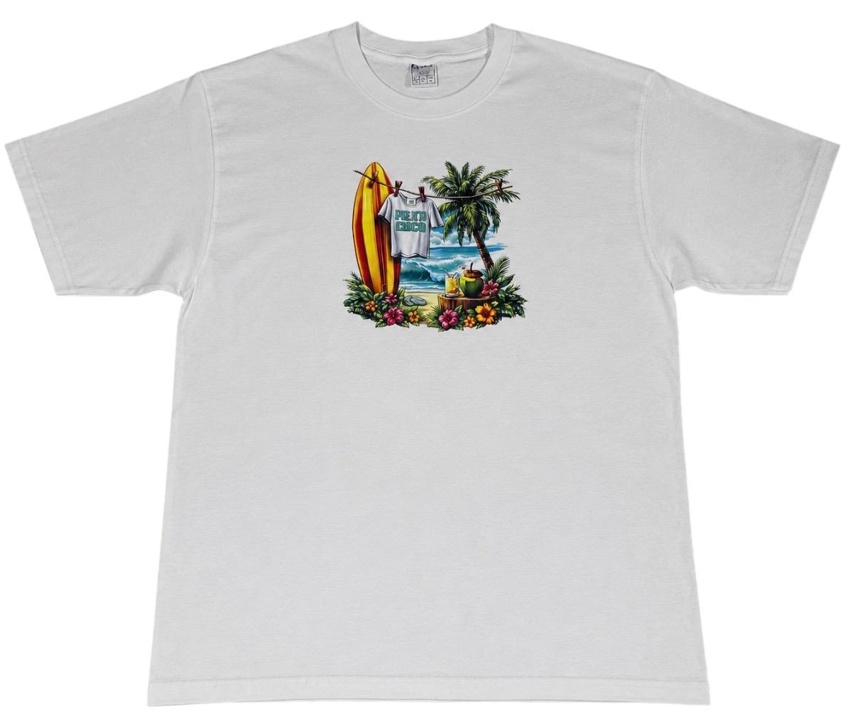 Souvenir |T-Shirt de Puerto Rico Blanca Con Diseños Boricuas | 4 Estilos
