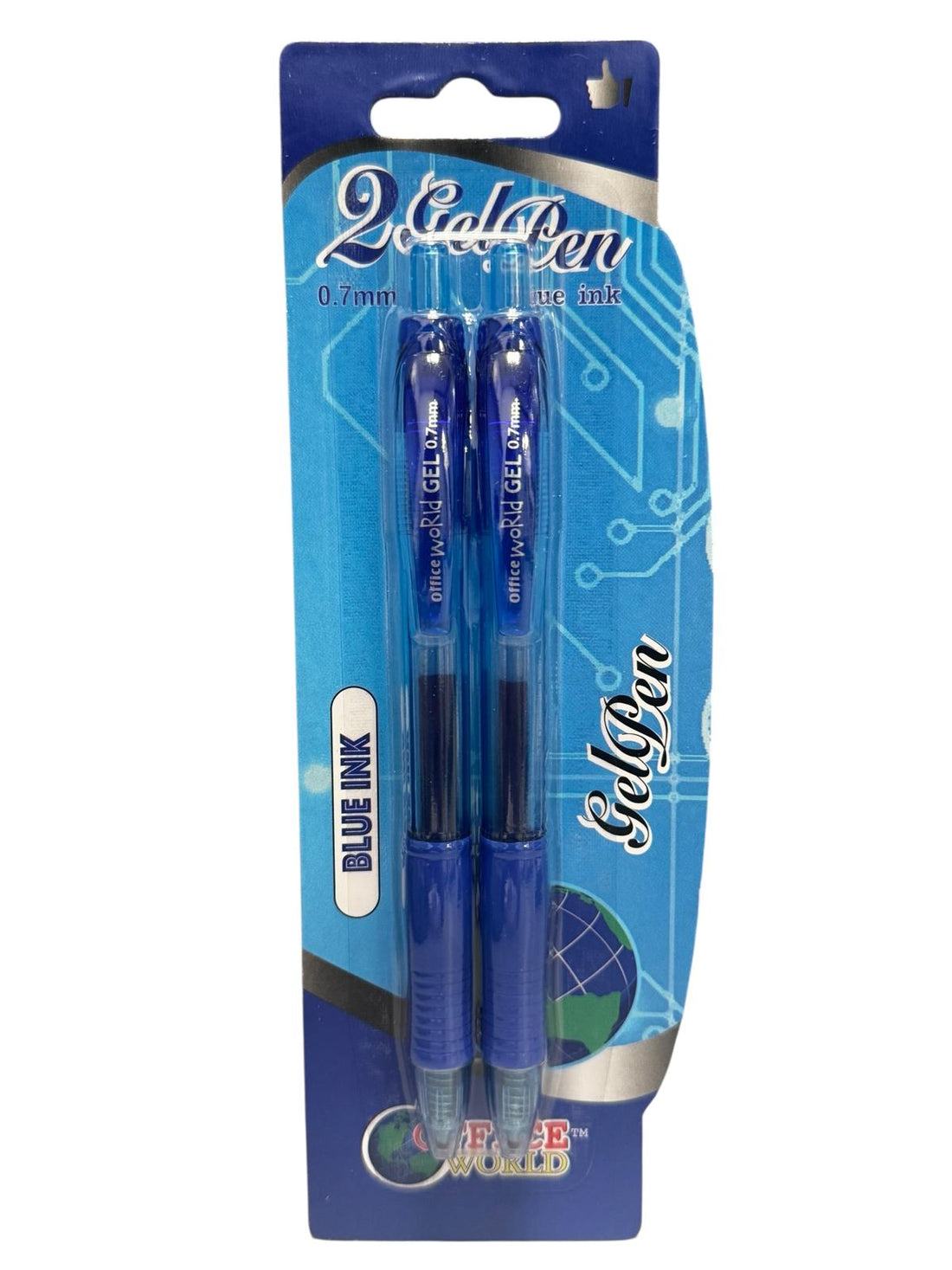 Office World - Gel Pens 0.7 mm | Set de 2 Bolígrafos de Gel