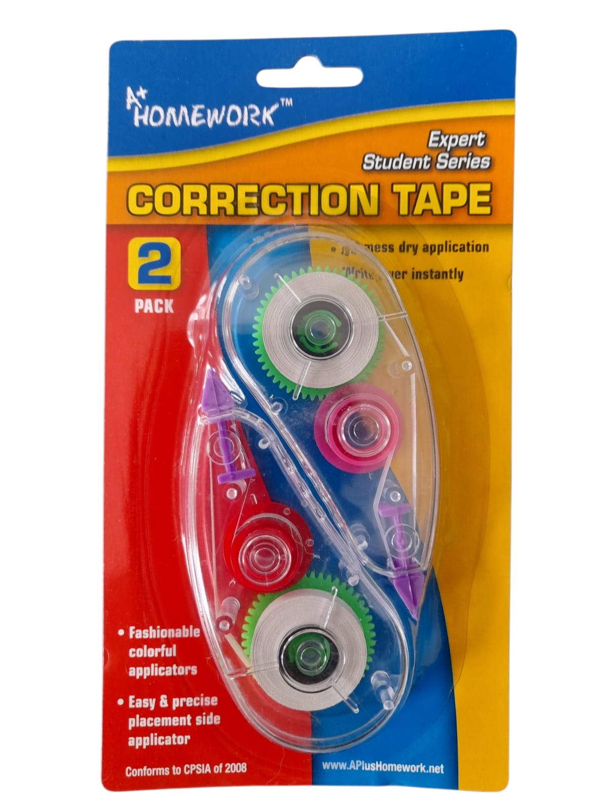 A+ Homework - Correction Tape (2 Pack)