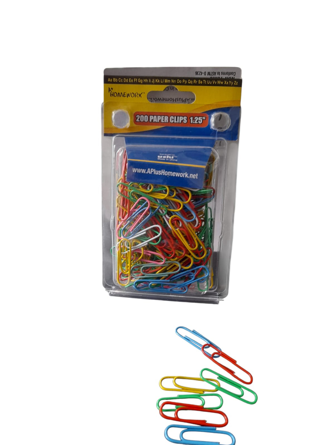 A+ Homework - 1.25" Paper Clips (200 pcs)