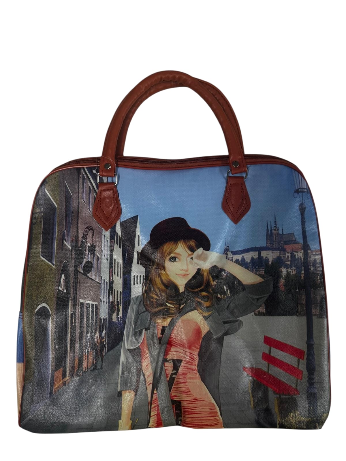 Bolso Grande con Diseño de Muñecas "Fashion"