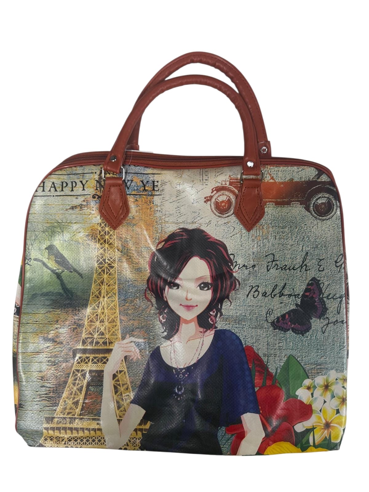 Bolso Grande con Diseño de Muñecas "Fashion"