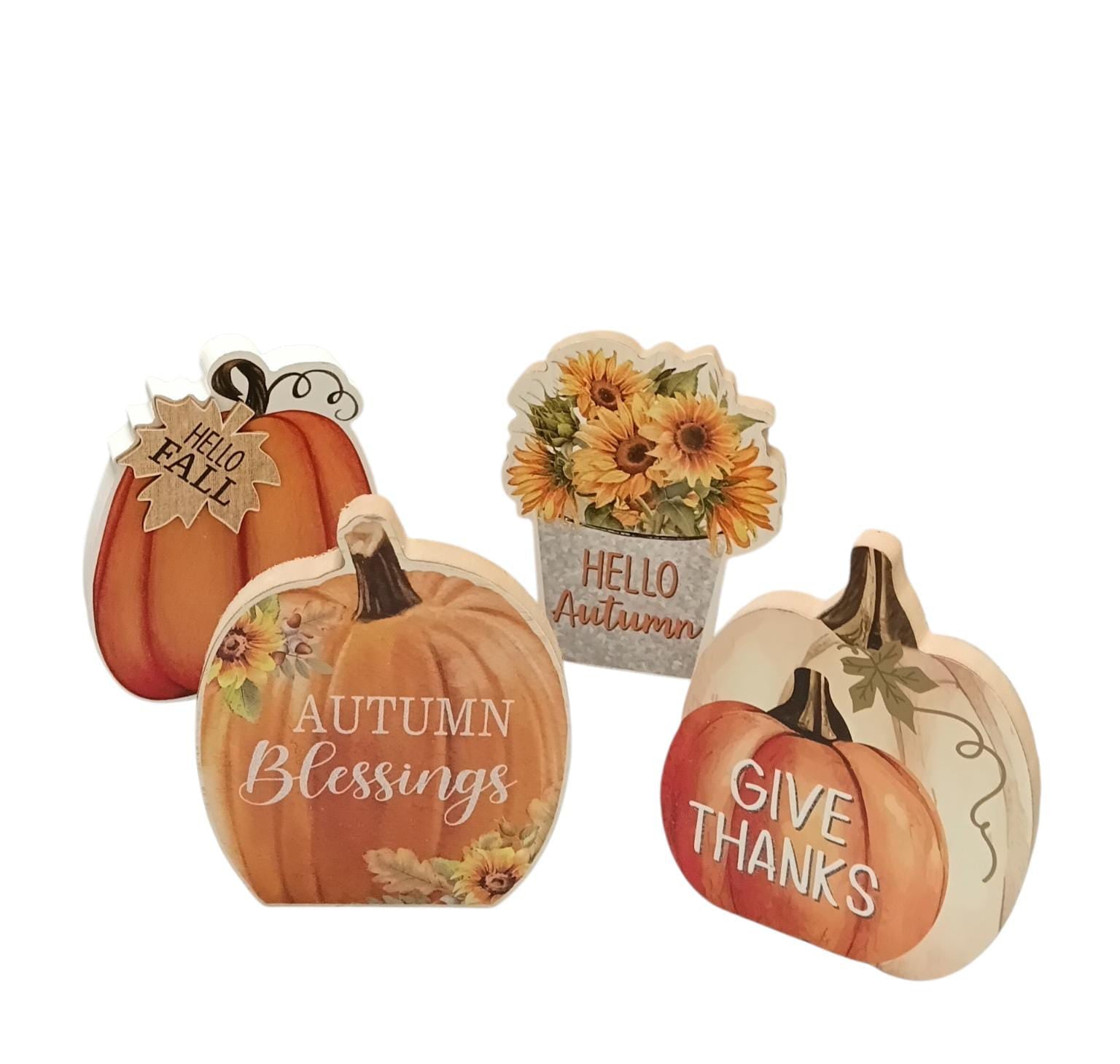 Otoño - Variedad de Placas en Madera (Table Decor)