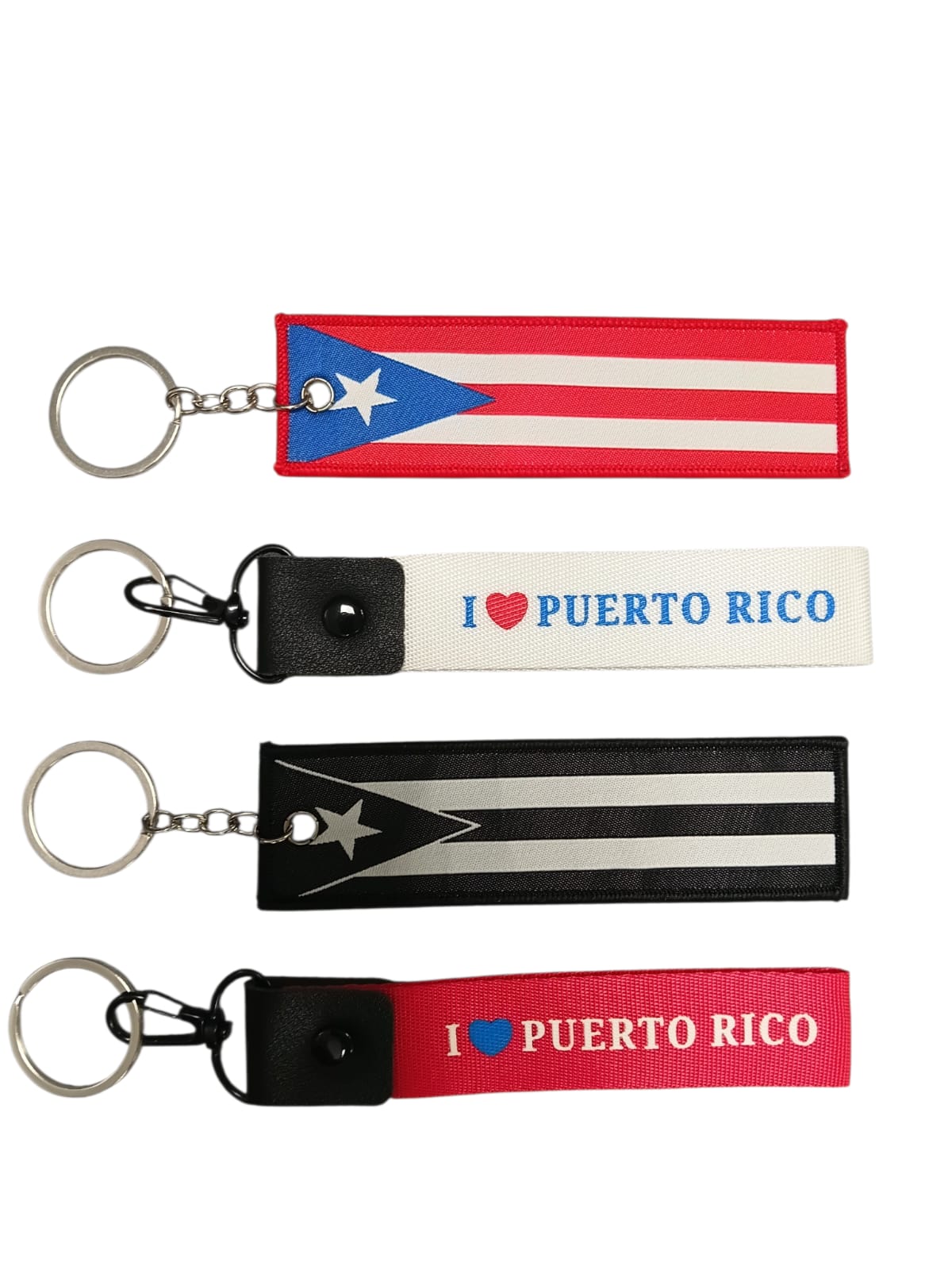 Souvenir - Llaveros de Puerto Rico en Tela Tipo Wrislet