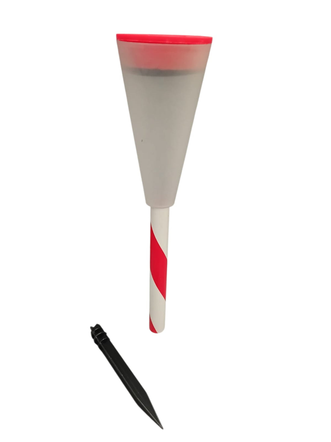 Christmas Solar LED Light | Candy Cane Cone Shaped Yard Stake
