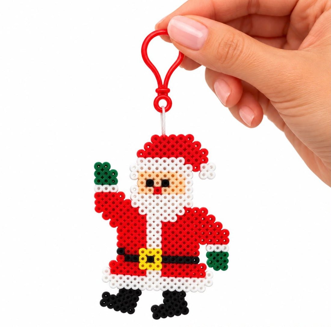Manualidades - Christmas Melty Bead Craft Kit | Santa Claus & Snowman