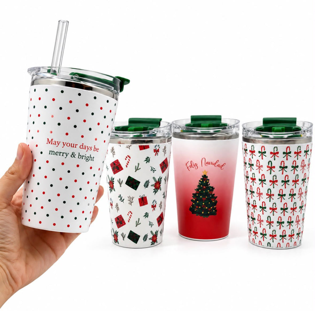 Vaso Navideño Insulado | 14 oz | 4 Diseños
