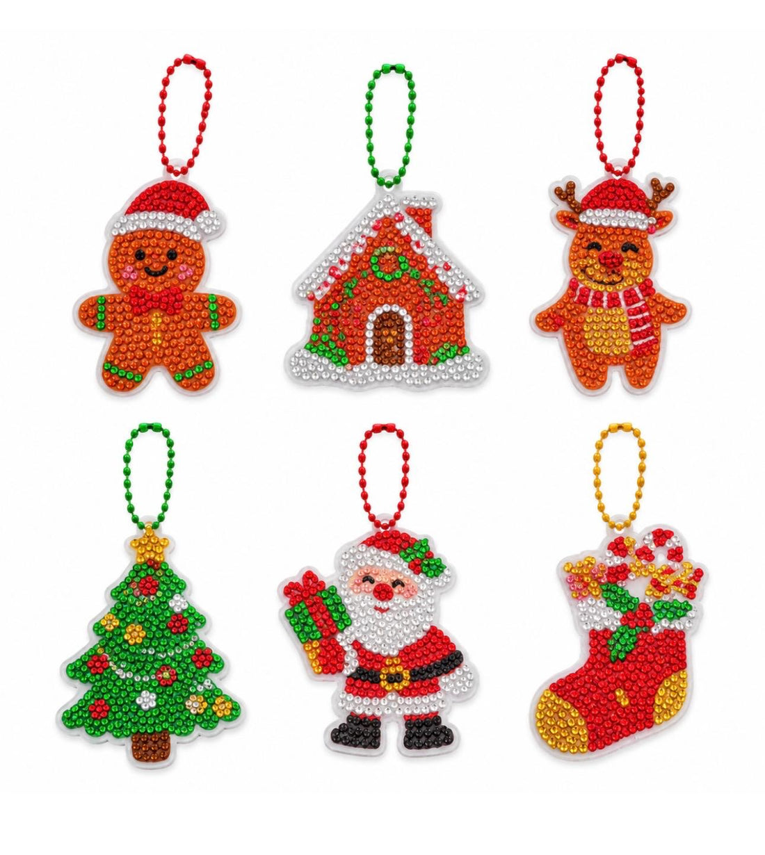 Christmas Diamond Keychain Craft Kit | 3 Pieces | Ages 14+