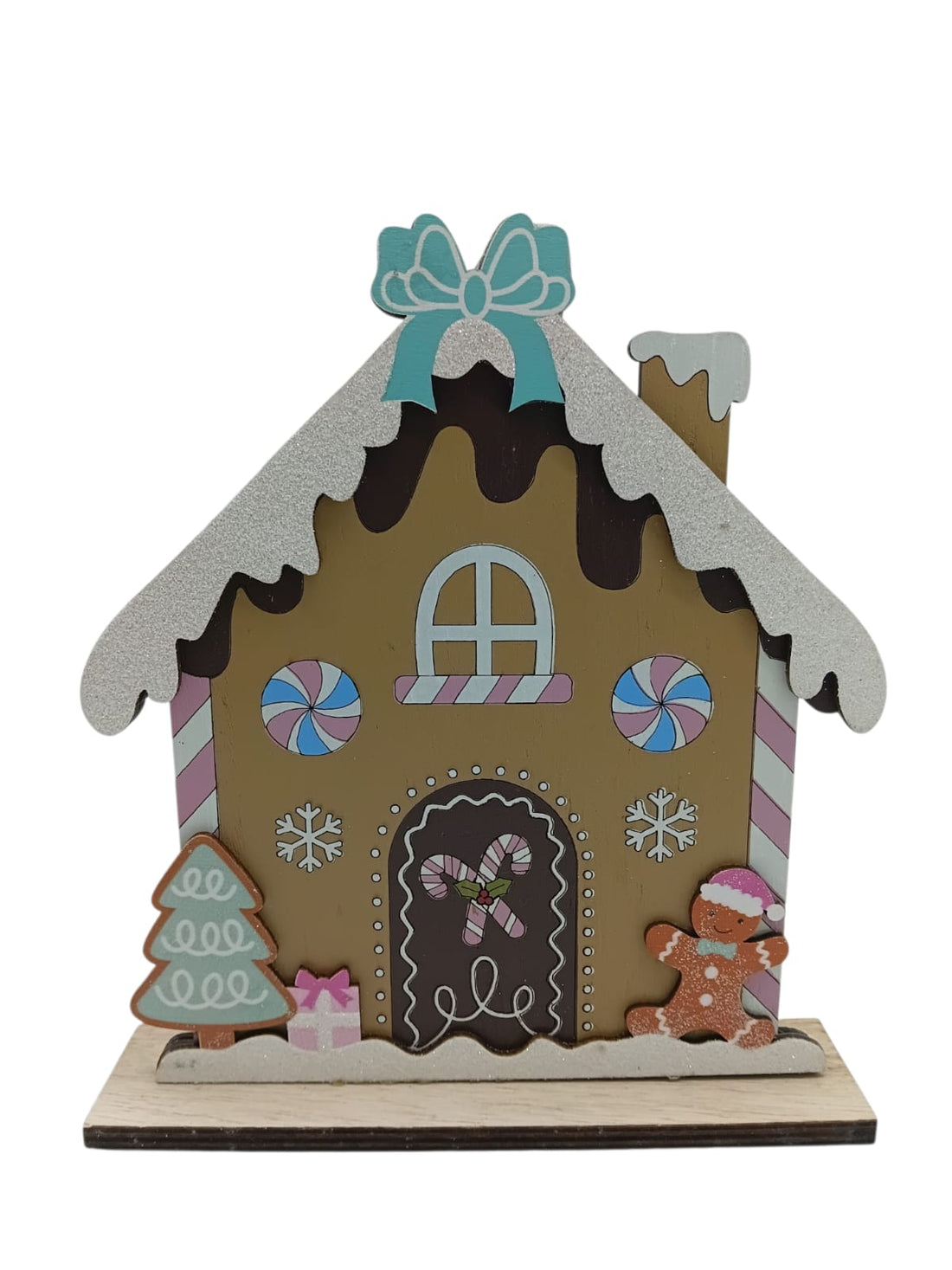 Gingerbread Wooden | Casita Navideña de Jenjibre 7.9"