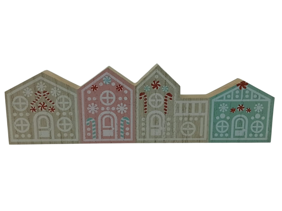 Christmas Candy House Village Wooden Decor – 11.8"
