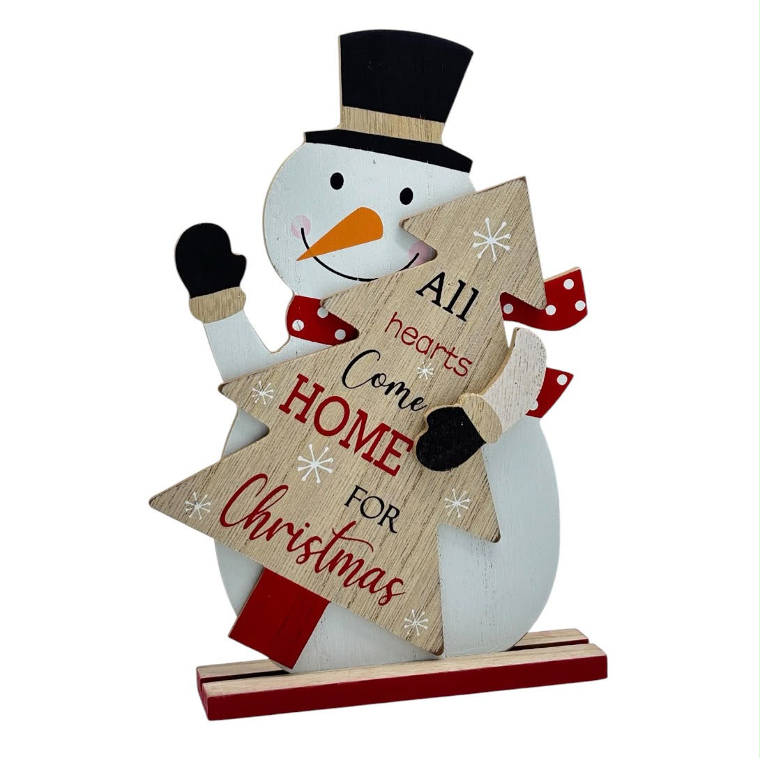 Christmas 2D Snowman Table Decor | Adorno Navideño de Mesa | 5.8" x 9.3"