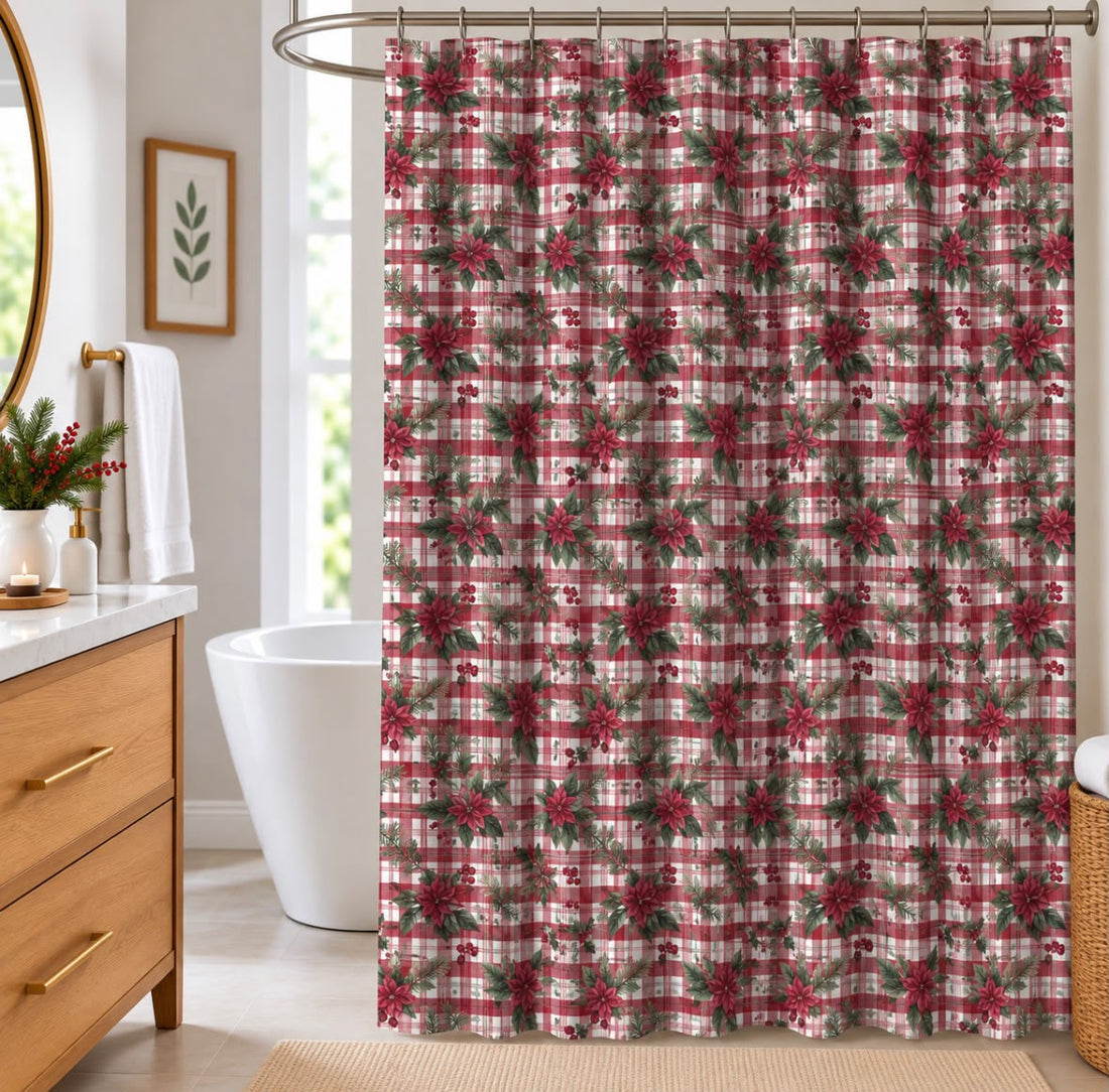 Printed Shower Curtain | 14 Estilos Navideños | 70" x 72"