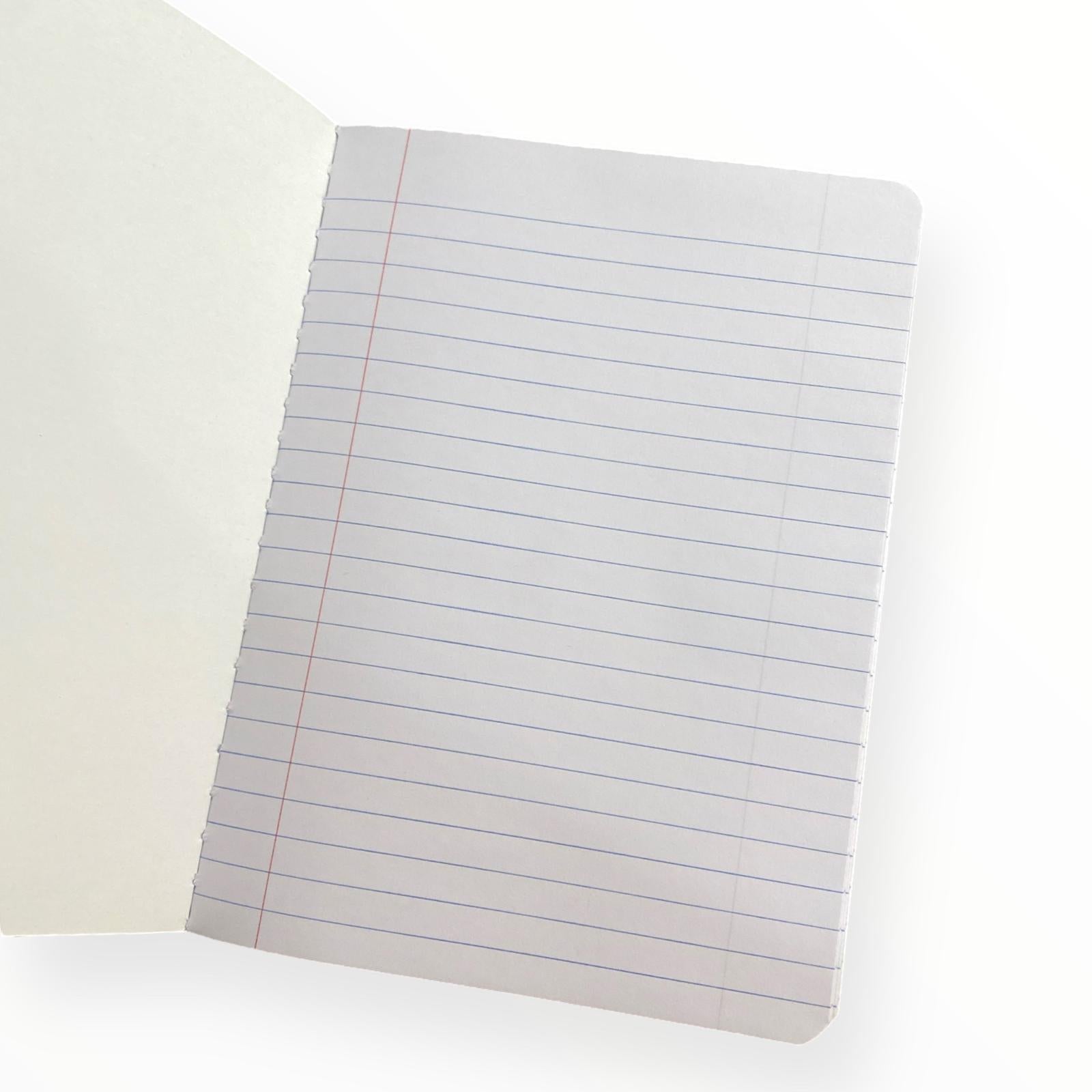 Libretas Grandes Regulares / Composición - Carpeta Blanda (paquete de 5 )