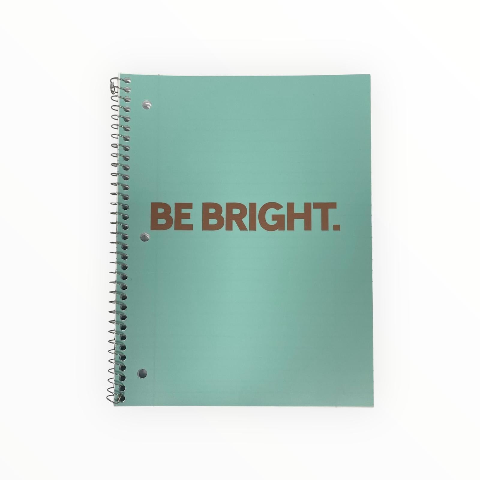Libretas Grandes de Argolla - Carpeta Blanda Verde Menta (80 páginas / Wide Ruled)