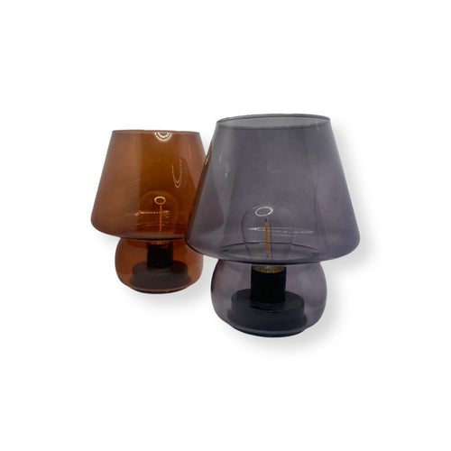Decorative Crystal LED Lamp L5.9xW5.9xH6.69'' (black and brown)